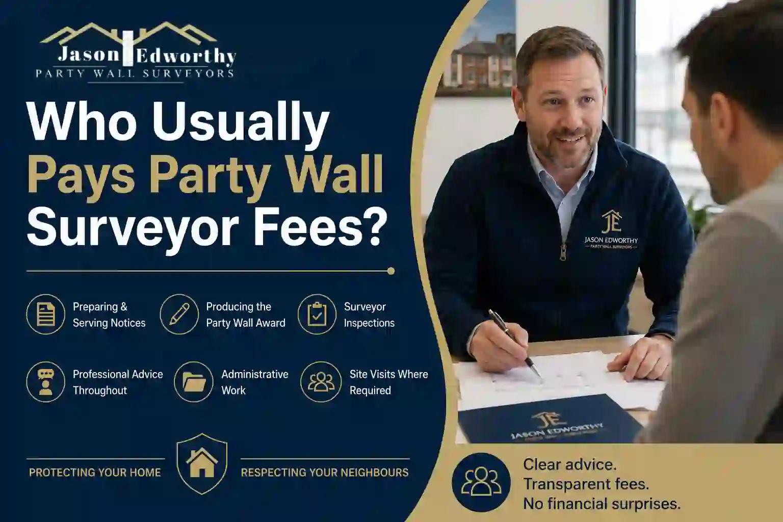Who Usually Pays Party Wall Surveyor Fees Canvey Island?
