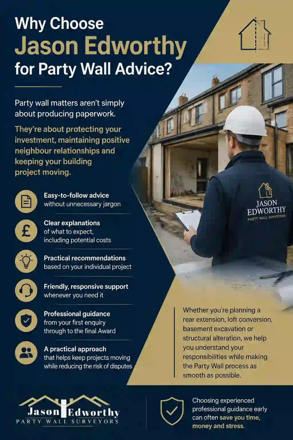 Why Choose Jason Edworthy for Party Wall Advice Canvey Island?